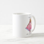 Tasse noire de pin-up - Audrey (Devant droit)