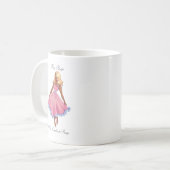 Tasse noire de pin-up - Audrey (Devant gauche)
