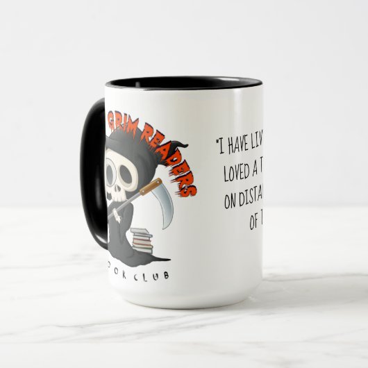 Tasse noire de poignée (Devant gauche)