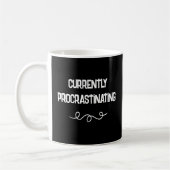 Tasse noire de procrastination actuelle (Gauche)