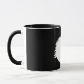Tasse noire "de Sigil blanc de licorne" (Gauche)