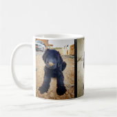 Tasse noire de Terrier de Russe (Gauche)
