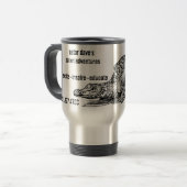 tasse noire de voyage d'alligator (Devant gauche)