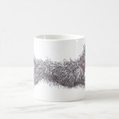 Tasse noire délabrée courante de Terrier (Centre)