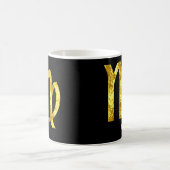 Tasse noire d'or de Vierge (Centre)