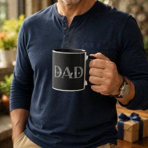 Tasse noire élégante DAD Love You