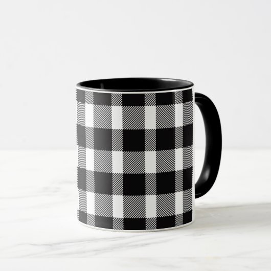 Tasse noire et blanche (Devant droit)