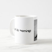 Tasse noire et blanche de Basset Hound (Devant gauche)