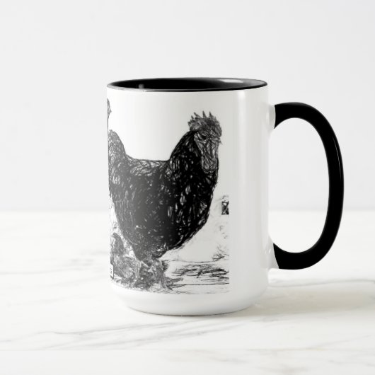 Tasse noire et blanche de géant du Jersey (Droite)