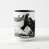 Tasse noire et blanche de géant du Jersey (Centre)