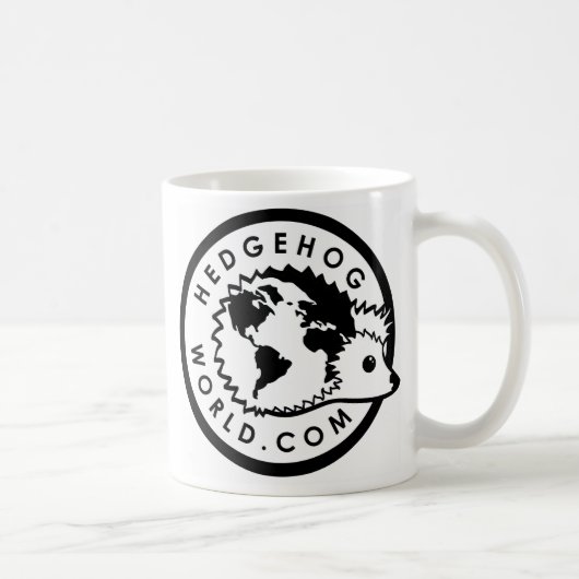 tasse noire et blanche de logo (Droite)