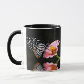 Tasse noire et blanche de papillon (Gauche)
