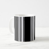 Tasse noire et blanche de pieds (Devant gauche)
