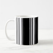 Tasse noire et blanche de pieds (Gauche)