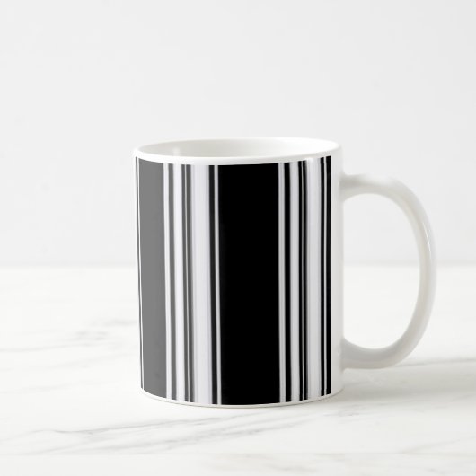 Tasse noire et blanche de pieds (Droite)