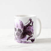 tasse noire et blanche de pirate (Devant droit)