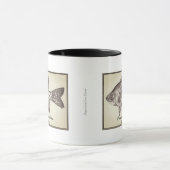 Tasse noire et blanche de "Pomoxis" (Centre)