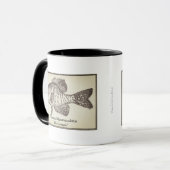 Tasse noire et blanche de "Pomoxis" (Devant gauche)