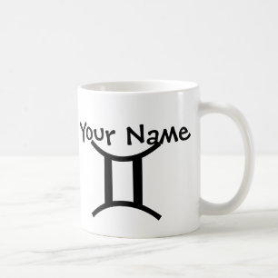 Tasse noire et blanche de tasse personnalisée de