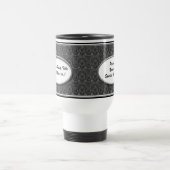 Tasse noire et blanche personnalisée de noce (Centre)