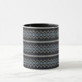 Tasse noire et grise à motif tricoté Cozy (Centre)