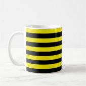 Tasse noire et jaune de rayures (Gauche)