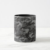 Tasse noire faite sur commande en verre de Camo (Centre)
