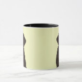 Tasse noire fraîche de pierre de chien de labrador (Centre)