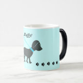 tasse noire personnalisée de laboratoire (Devant droit)