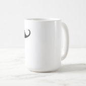 Tasse noire personnalisée de Stache de moustache (Devant droit)