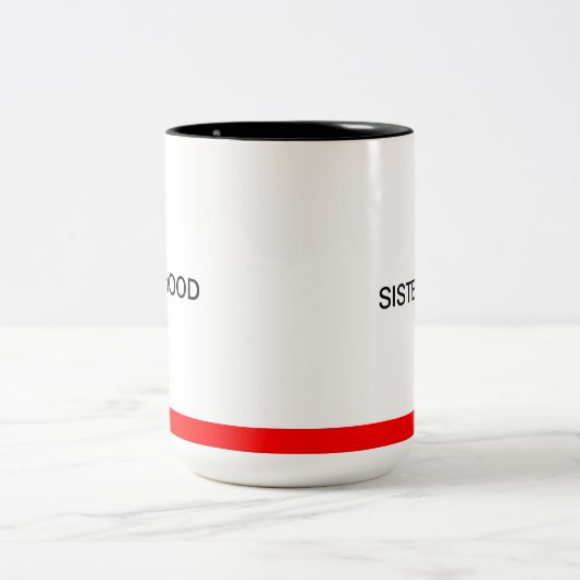 Tasse noire/rouge de fraternité d'ACS (Centre)