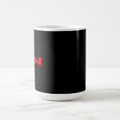 Tasse noire rouge zen (Centre)