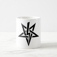 Tasse noire simple d'Anton Szandor LaVey Sigil