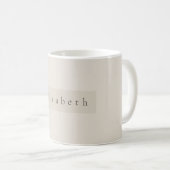 Tasse Nom Moderne  (Devant droit)