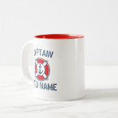 Tasse nommée de balise d'anneau d'ancre de marine (Devant gauche)