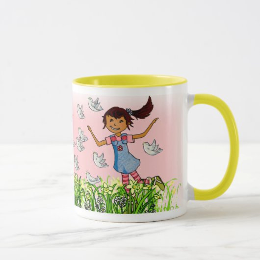 Tasse nommée de fille personnalisée par (Droite)
