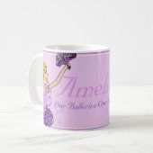 Tasse nommée de filles pourpres et d'or de (Devant gauche)