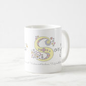 Tasse nommée de monogramme de signification de la (Devant droit)