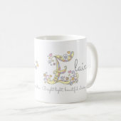 Tasse nommée de monogramme de signification de la (Devant droit)