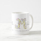 Tasse nommée de monogramme de signification de la (Devant droit)