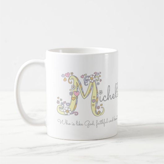 Tasse nommée de monogramme de signification de la (Gauche)