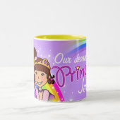 Tasse nommée de pourpre d'arc-en-ciel de filles de (Centre)