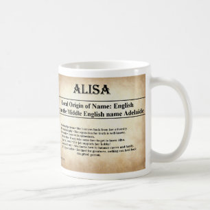 Tasse nommée de signification - Alisa