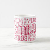 Tasse nommée de typographie d'Emily de (Centre)