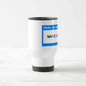 Tasse nommée de voyage d'étiquette (Centre)