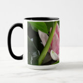 Tasse nommée faite sur commande de fleur de Lotus (Gauche)