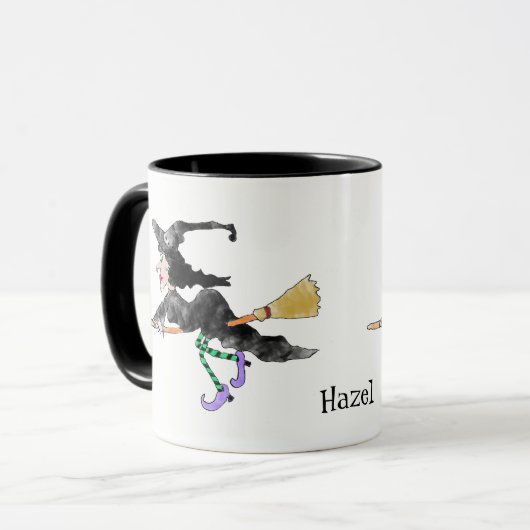 Tasse nommée faite sur commande de Halloween de (Devant gauche)