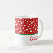 Tasse nommée faite sur commande de Noël (Devant droit)