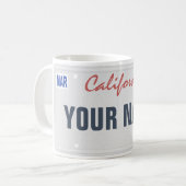 Tasse nommée faite sur commande de plaque (Devant gauche)