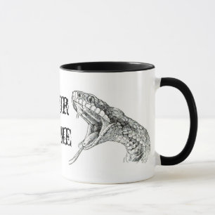 Tasse nommée faite sur commande de vipère